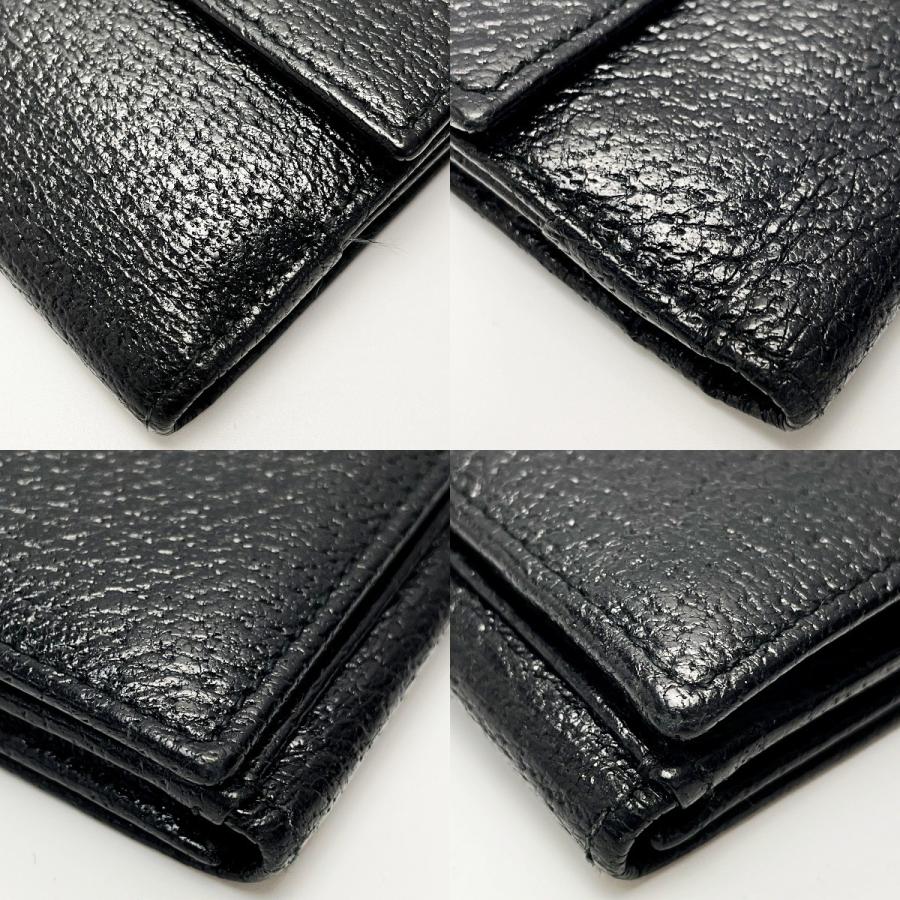 GUCCI（グッチ） 2つ折り長財布 035・1408・2097 ブラック ピグスキン