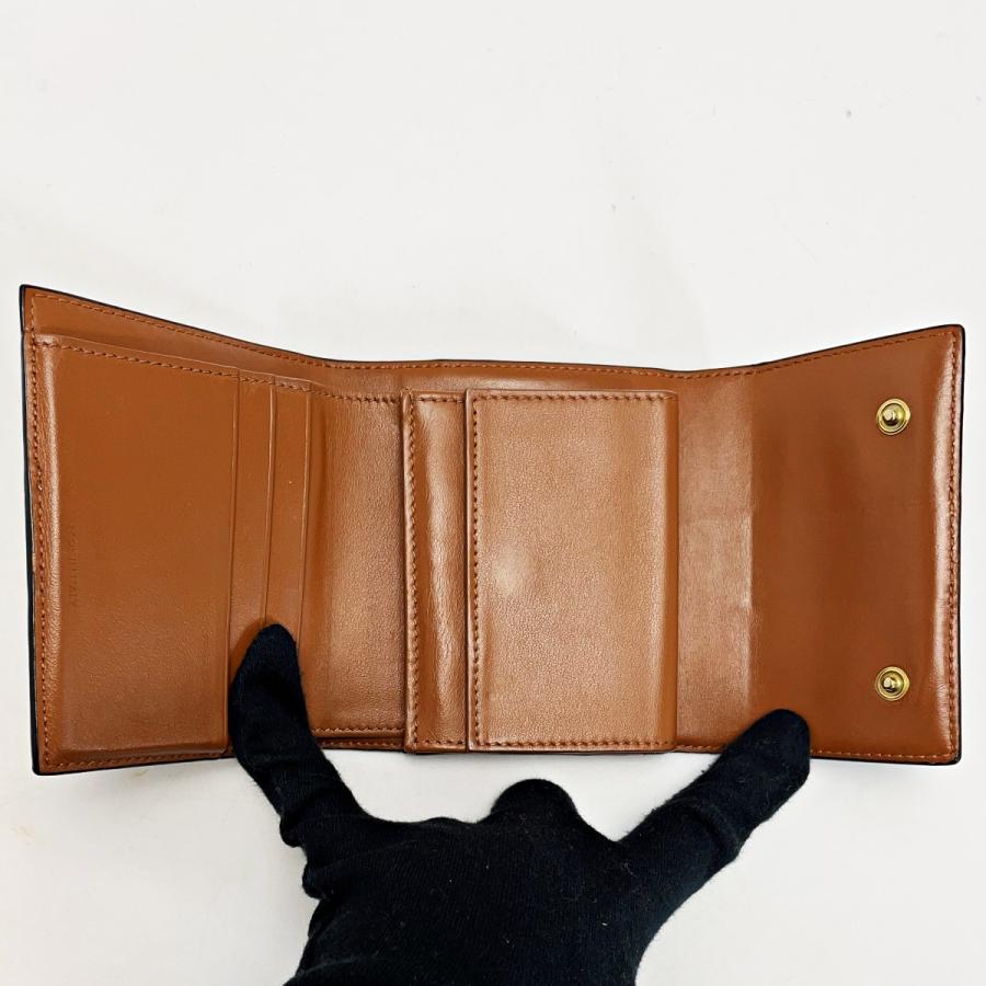 CELINE（セリーヌ） トリオンフ ブラウン 3つ折り財布 レディース