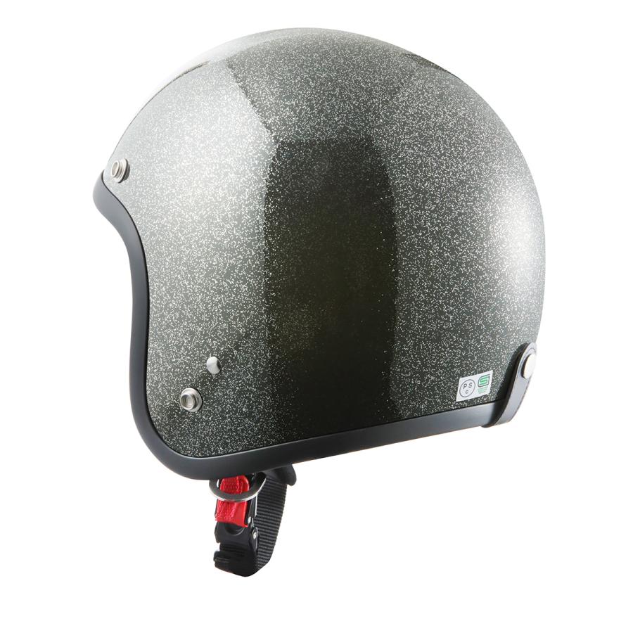 バイクヘルメット ヘルメット スモールジェット ブラックラメ 新品