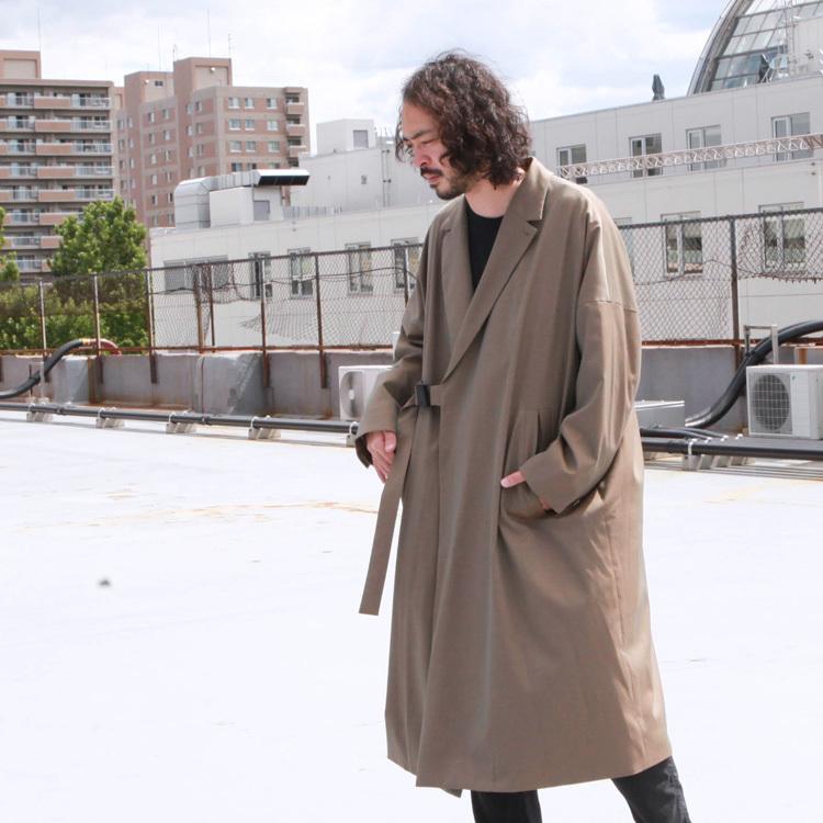 F/CE.（エフシーイー） ダブルブレステッドコート WRAP COAT : BROWN