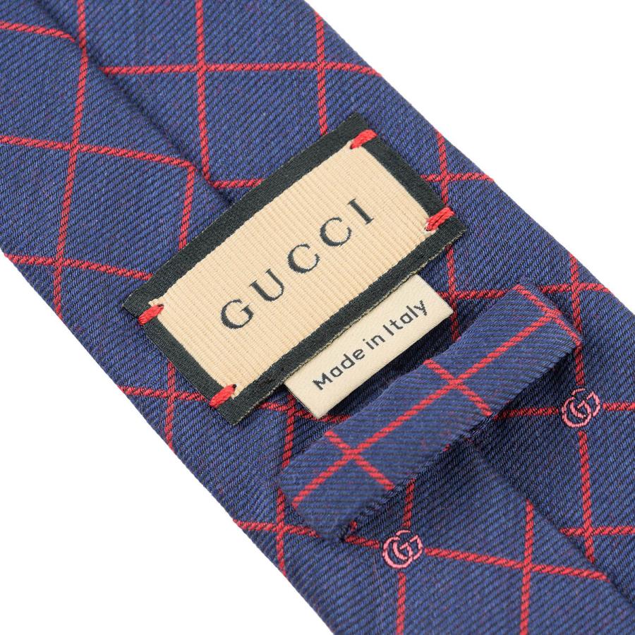 GUCCI（グッチ） 並行輸入 ネクタイ ダブルG＆チェック 721189 4E652