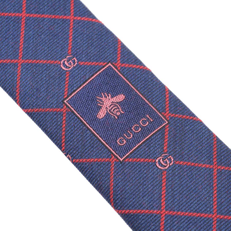 GUCCI（グッチ） 並行輸入 ネクタイ ダブルG＆チェック 721189 4E652