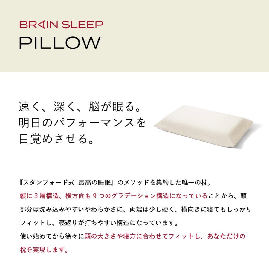 ブレインスリープ ＼カバー2枚付き／ 枕 ピロー まくら 洗える 肩こり