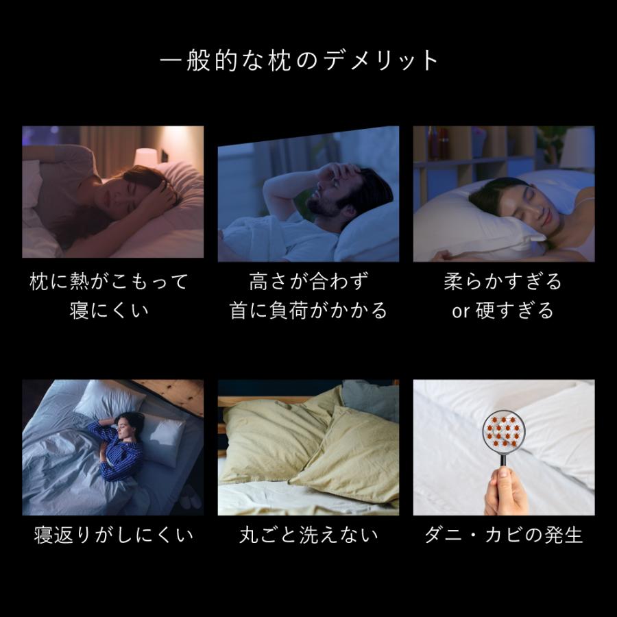 ブレインスリープ ＼カバー2枚付き／ 枕 ピロー まくら 洗える 肩こり