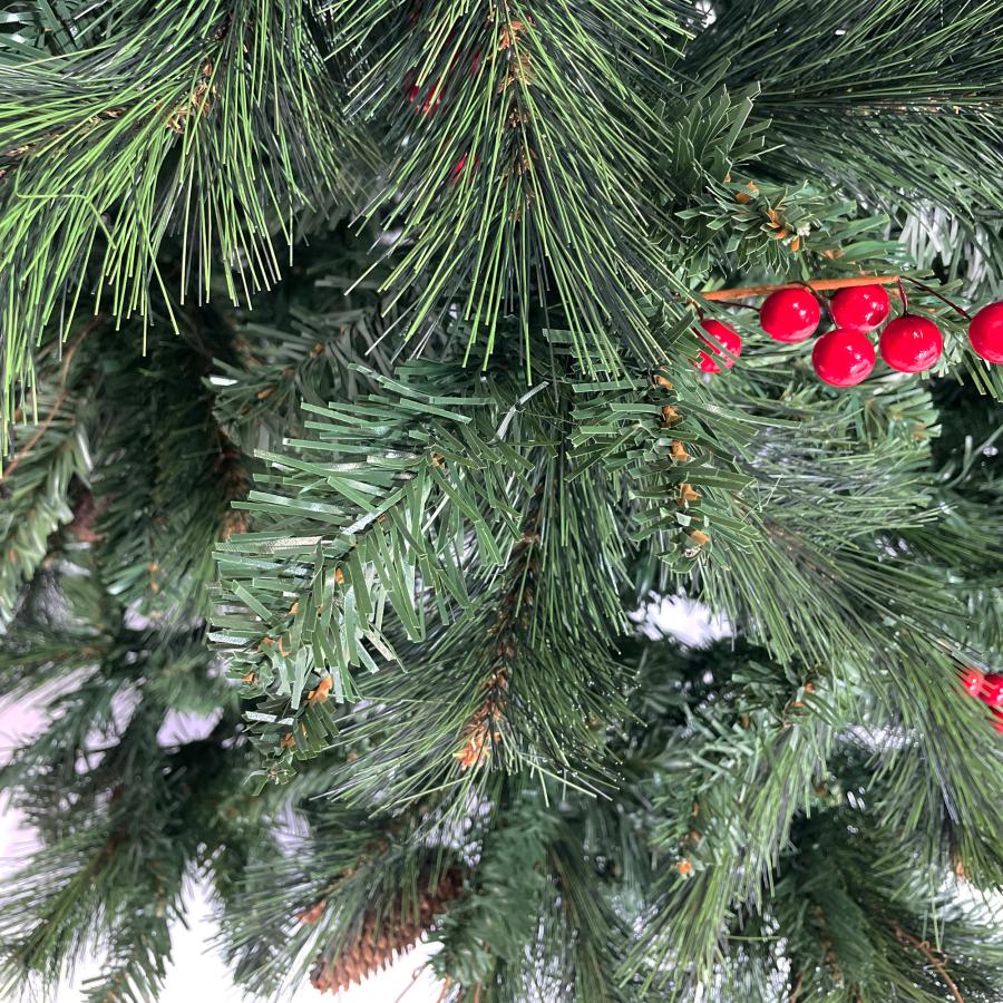 Branch Trees〓 最高級リッチ クリスマスツリー 210cm 赤い実と