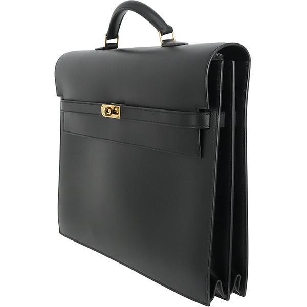 Kelly エルメス ケリーデペッシュ 38 ボックスカーフ 黒 h-k303