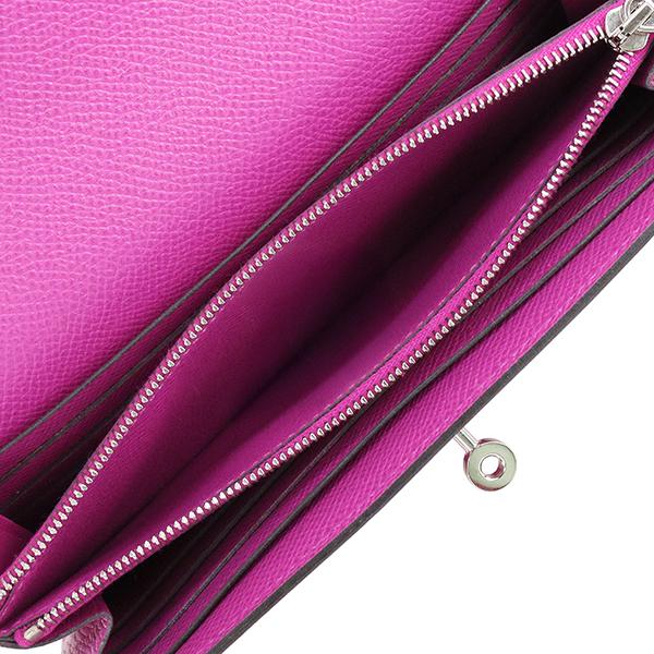 Kelly エルメス 財布 ケリーウォレット ロング エプソン ローズ
