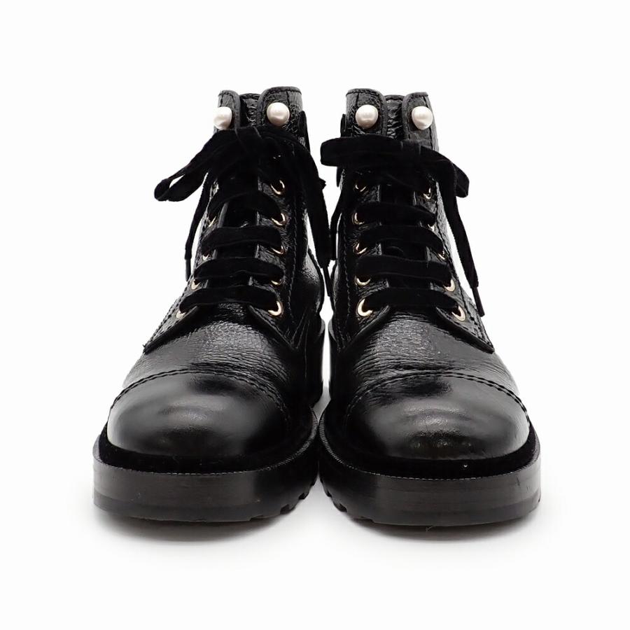 CHANEL（シャネル） 美品 ショートブーツ レースアップ ココマーク