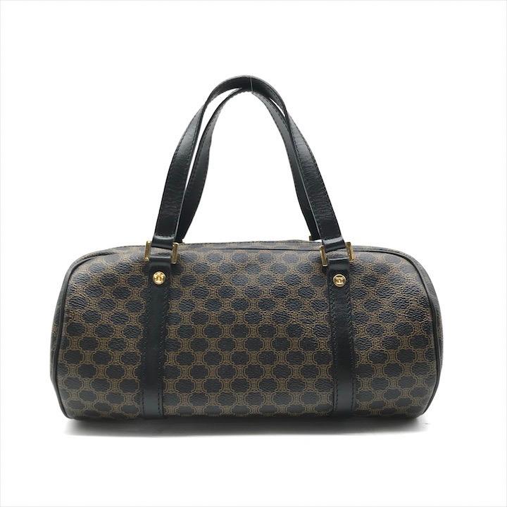 美品 CELINE セリーヌ マカダム トリオンフ ミニ ボストン ハンド
