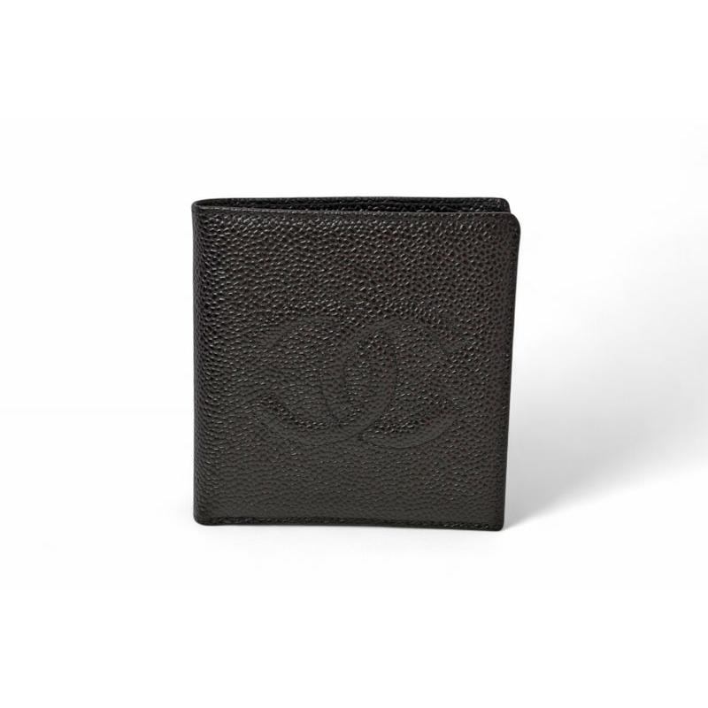CHANEL（シャネル） 財布 二つ折り メンズ 財布 キャビアスキン CC