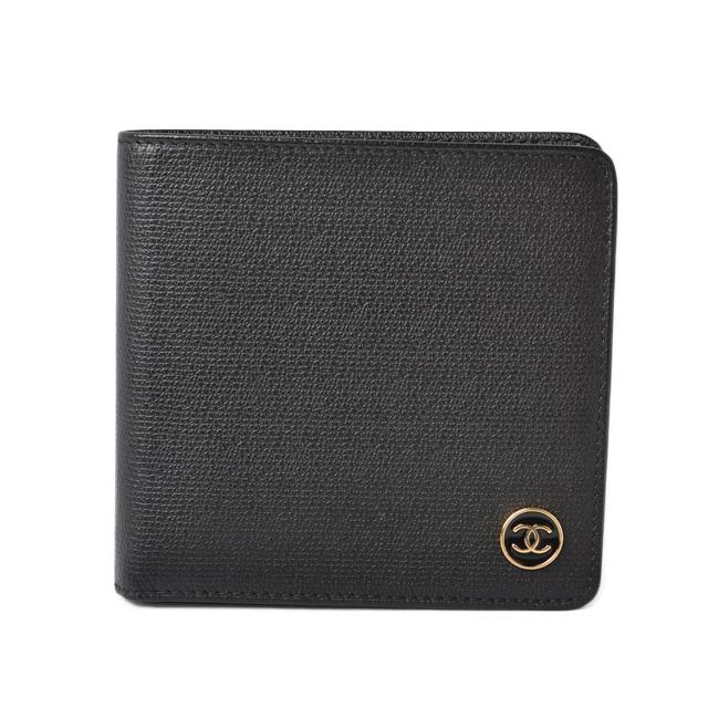 キャビアスキン シャネル 財布 メンズ向け CHANEL 二つ折/折財布 ココ