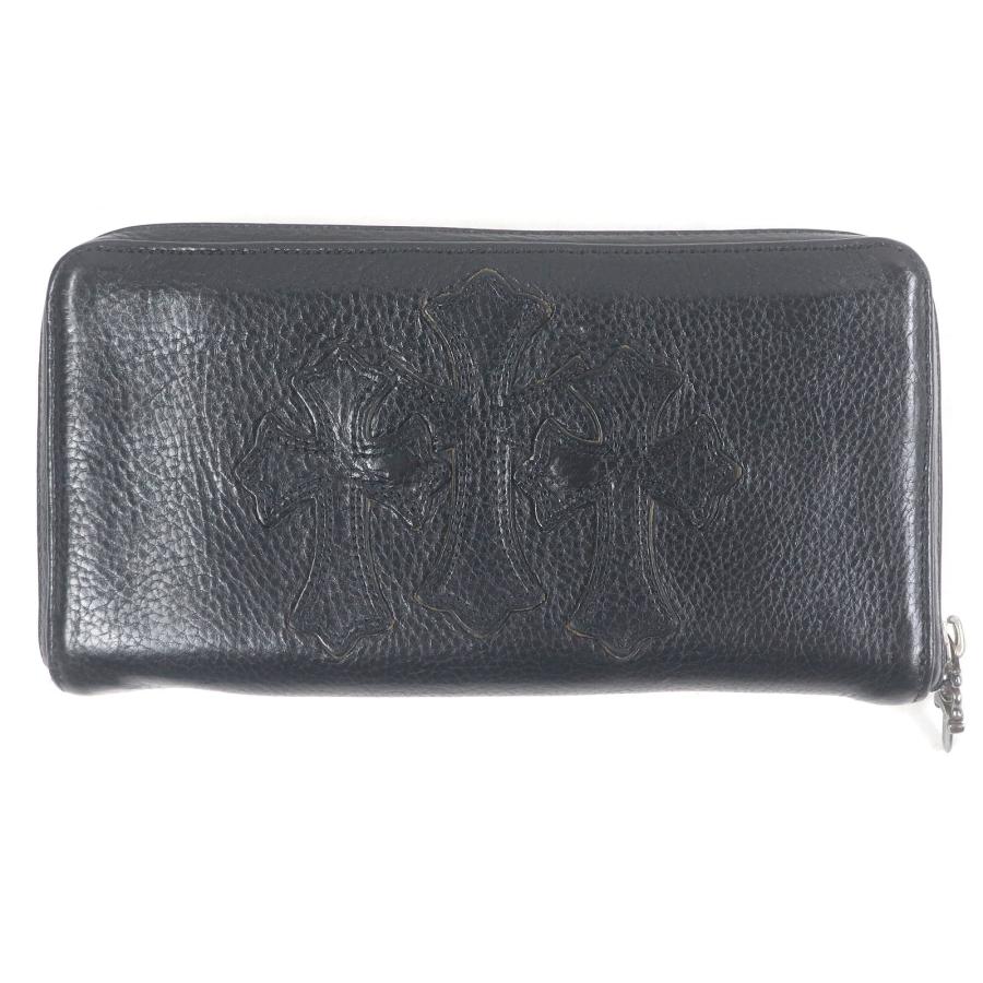 美品□CHROME HEARTS クロムハーツ REC F ZIP レザー 3セメタリー