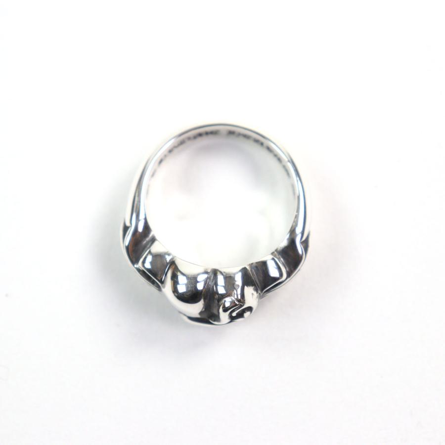 極美品○CHROME HEARTS クロムハーツ フローラルクロスハートリング