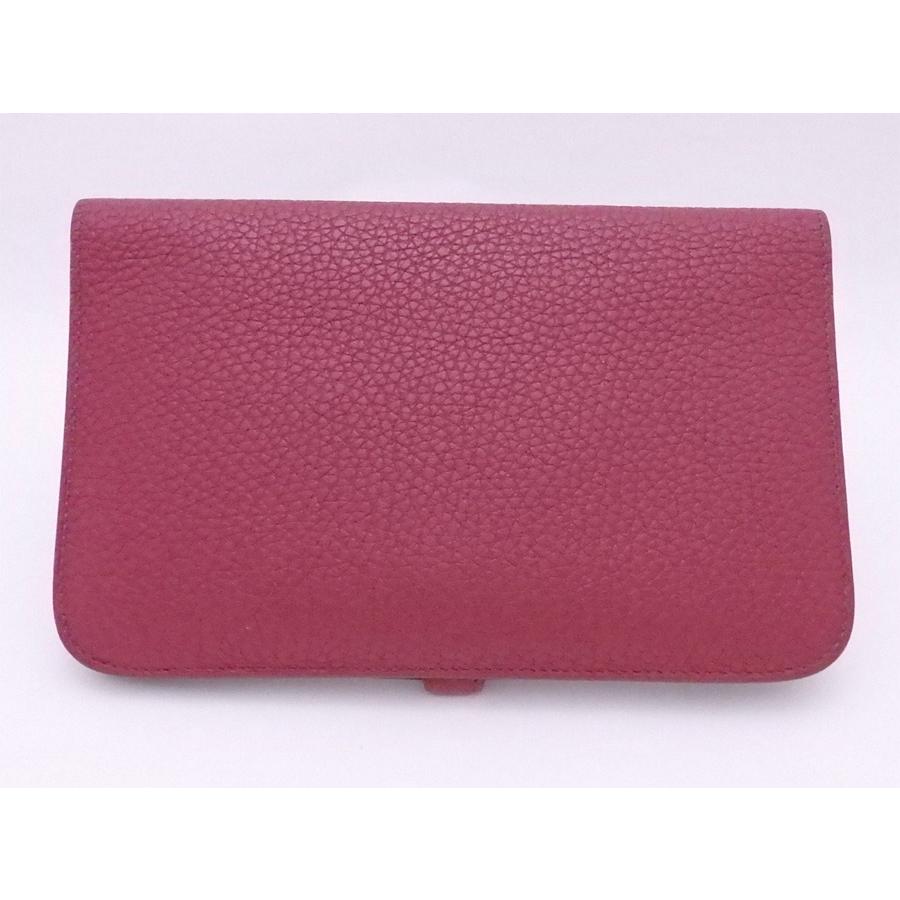 HERMES（エルメス） 二つ折り長財布 ドゴンGM レザーxシルバー金具