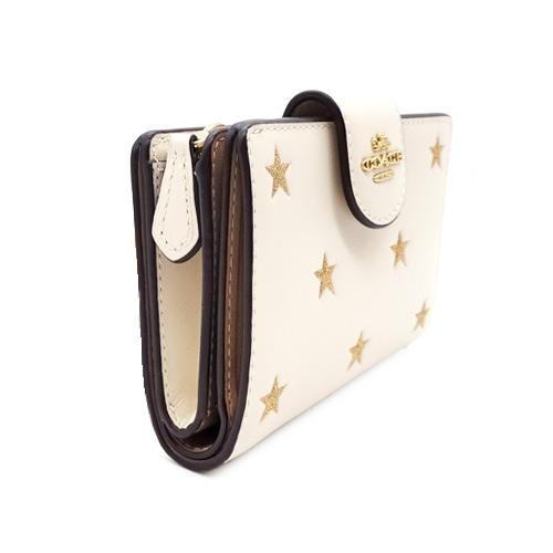COACH（コーチ） 財布 二つ折り財布 新作 新品 スタープリント 星柄