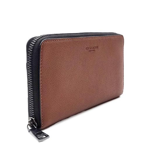 COACH（コーチ） 財布 新作 新品 メンズ ファスナー長財布 カーフ