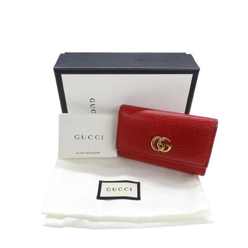 GUCCI（グッチ） キーケース レディース ブランド 6連 レザー GG