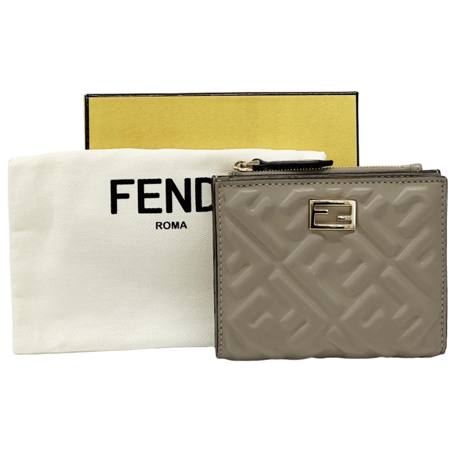 FENDI（フェンディ） 財布 レディース ブランド ズッカ 二つ折り財布