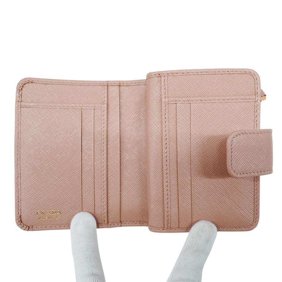 PRADA（プラダ） 財布 レディース ブランド 二つ折り財布 サフィアーノ