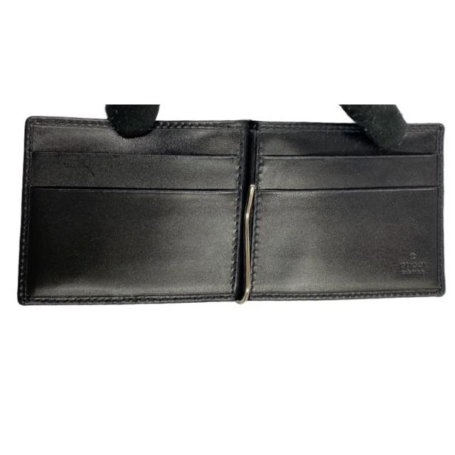 GUCCI（グッチ） マネークリップ 二つ折り 財布 レザー GG 181678