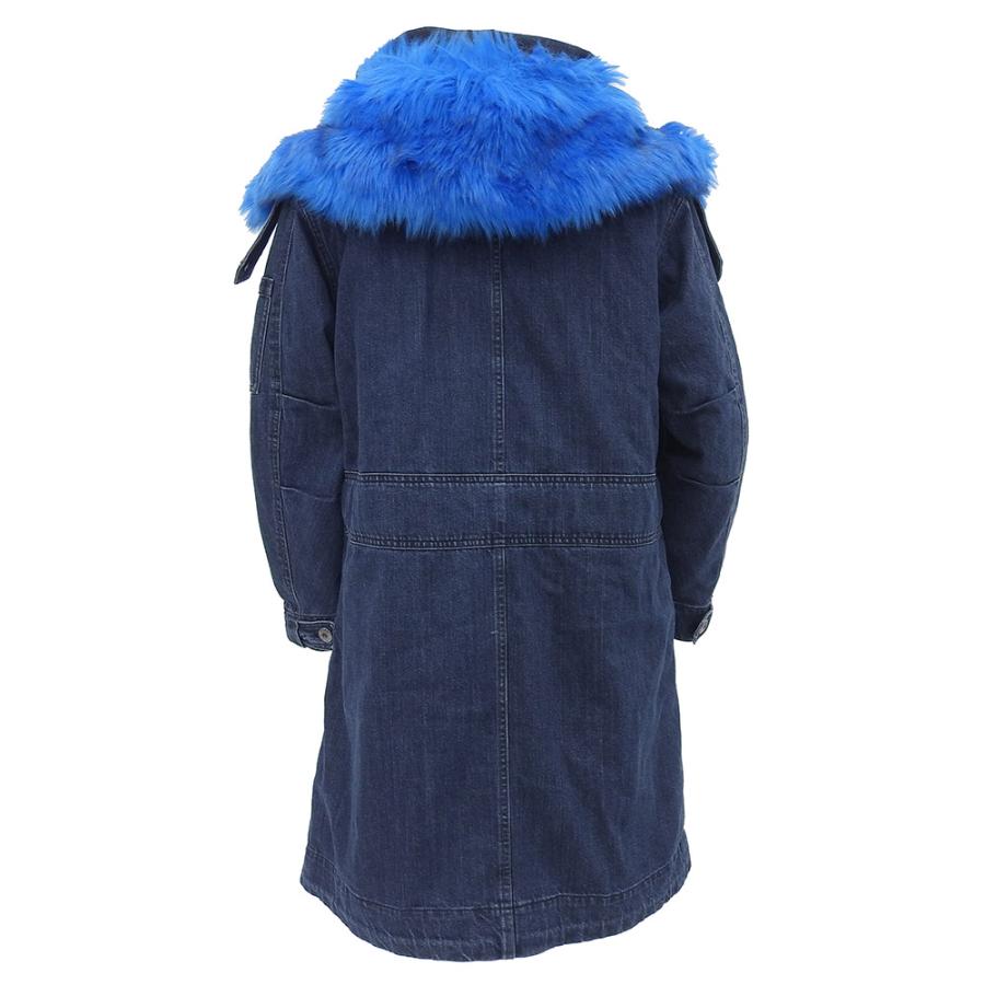 DIESEL（ディーゼル） 超美品 現行タグ ファーフード デニム モッズ
