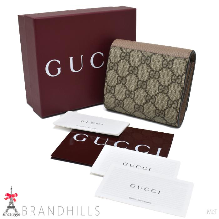 GUCCI（グッチ） 財布 二つ折り レディース GGマーモント スプリーム