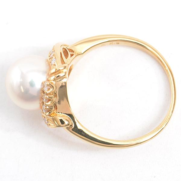 MIKIMOTO（ミキモト） 指輪 レディース パール ダイヤモンド リング