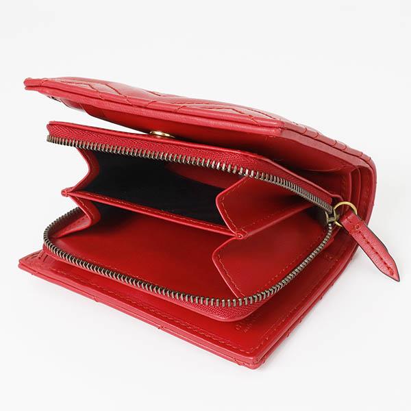 GUCCI（グッチ） 二つ折り財布 レディース GGマーモント レザー 小銭