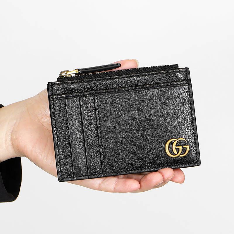 GUCCI（グッチ） 小銭入れ GUCCI GGマーモント カードケース ブラック