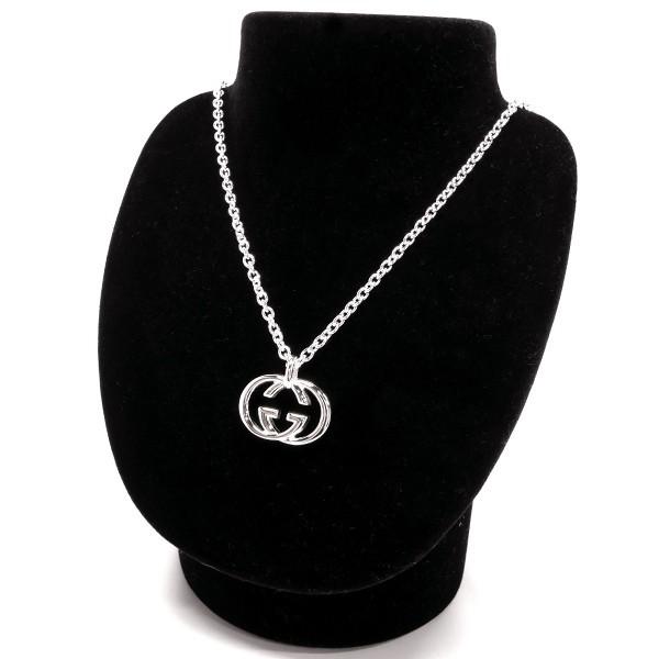 GUCCI（グッチ） ネックレス メンズ Gロゴモチーフ シルバーブリット