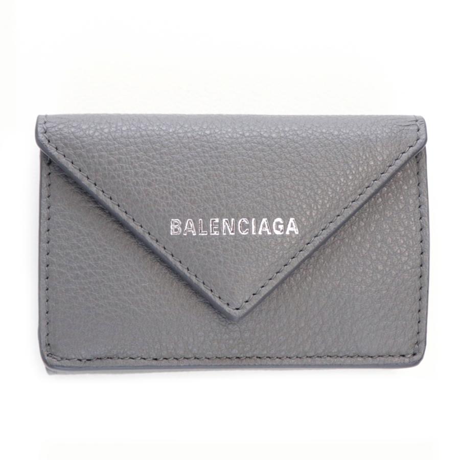 BALENCIAGA（バレンシアガ） 財布 三つ折り ミニ財布 グレー 灰色