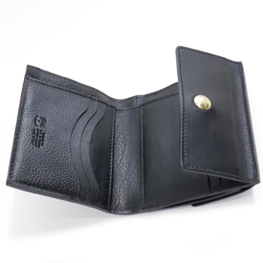 IL BISONTE（イルビゾンテ） 財布 二つ折り ダブルボタン レザー 本革