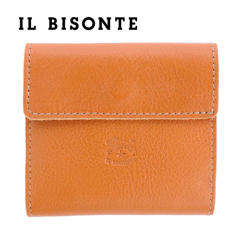 IL BISONTE（イルビゾンテ） 財布 三つ折り レザー 本革 キャメル
