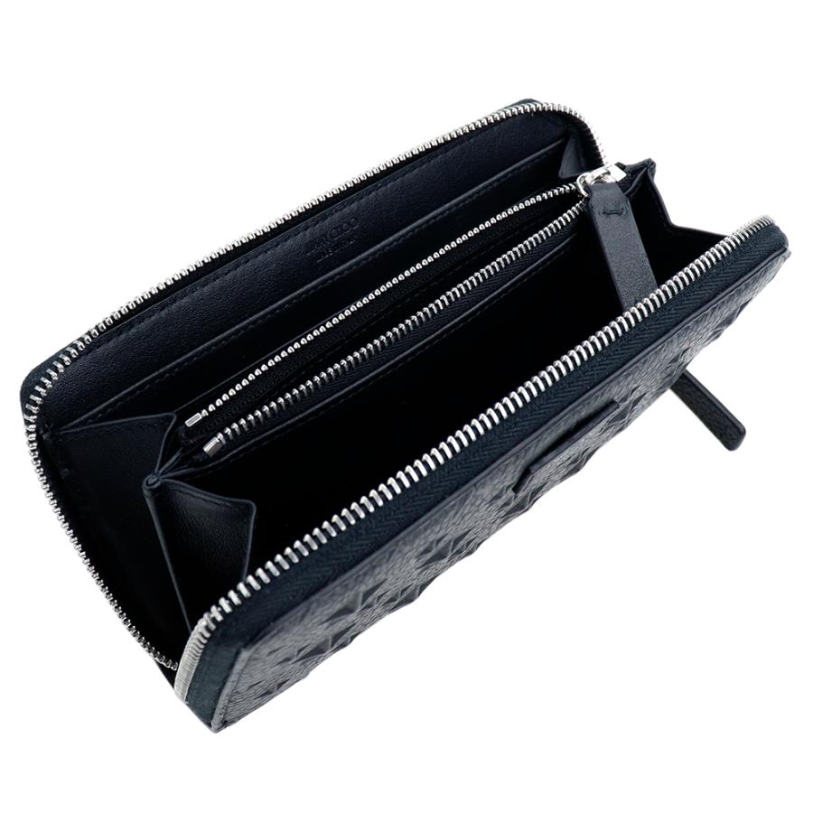 JIMMY CHOO（ジミーチュウ） 財布 長財布 ラウンドファスナー ブラック