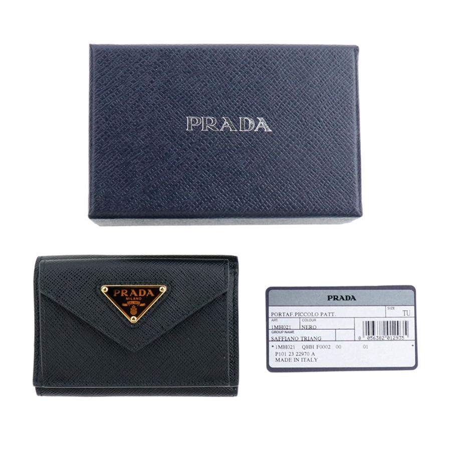 PRADA（プラダ） 財布 三つ折り PRADA SAFFIANO TRIANGOLO 1MH021 QHH