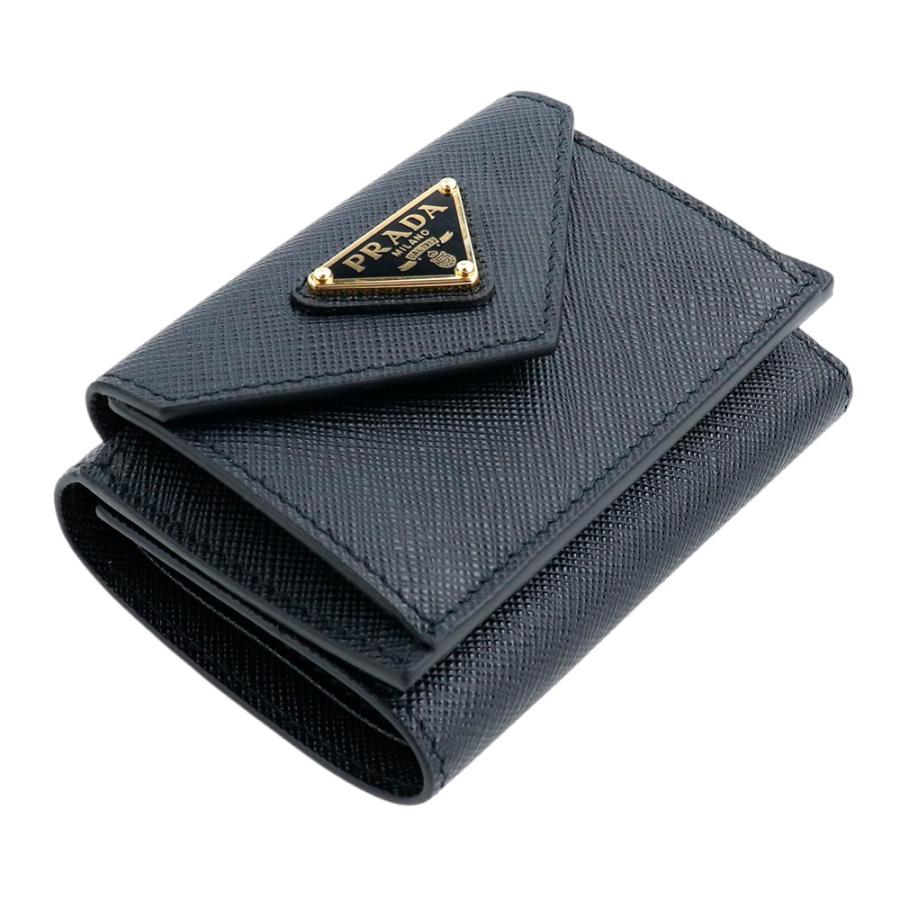 PRADA（プラダ） 財布 三つ折り PRADA SAFFIANO TRIANGOLO 1MH021 QHH