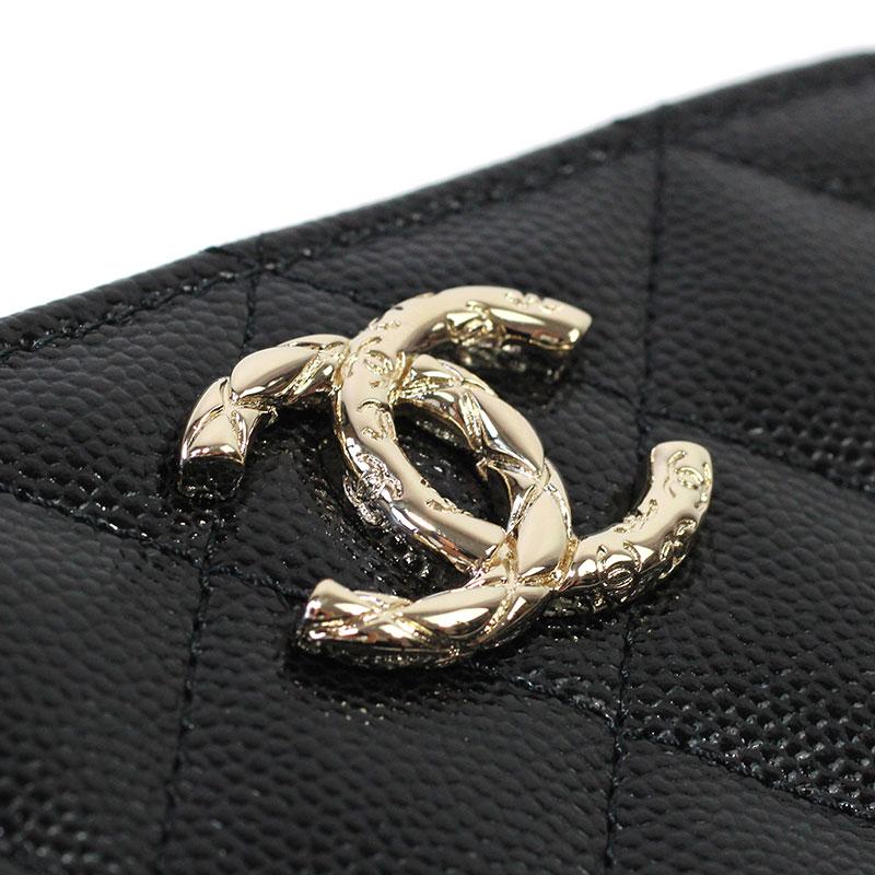 CHANEL（シャネル） ミニ財布 スモールジップウォレット グレインド