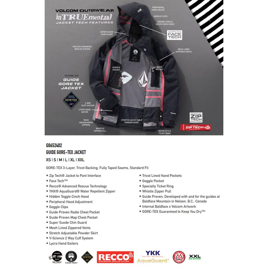 VOLCOM（ボルコム） 23-24 VOLCOM/ボルコム GUIDE GORE-TEX jacket