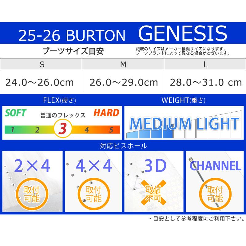 BURTON（バートン） 25-26 BURTON/バートン GENESIS ジェネシス メンズ