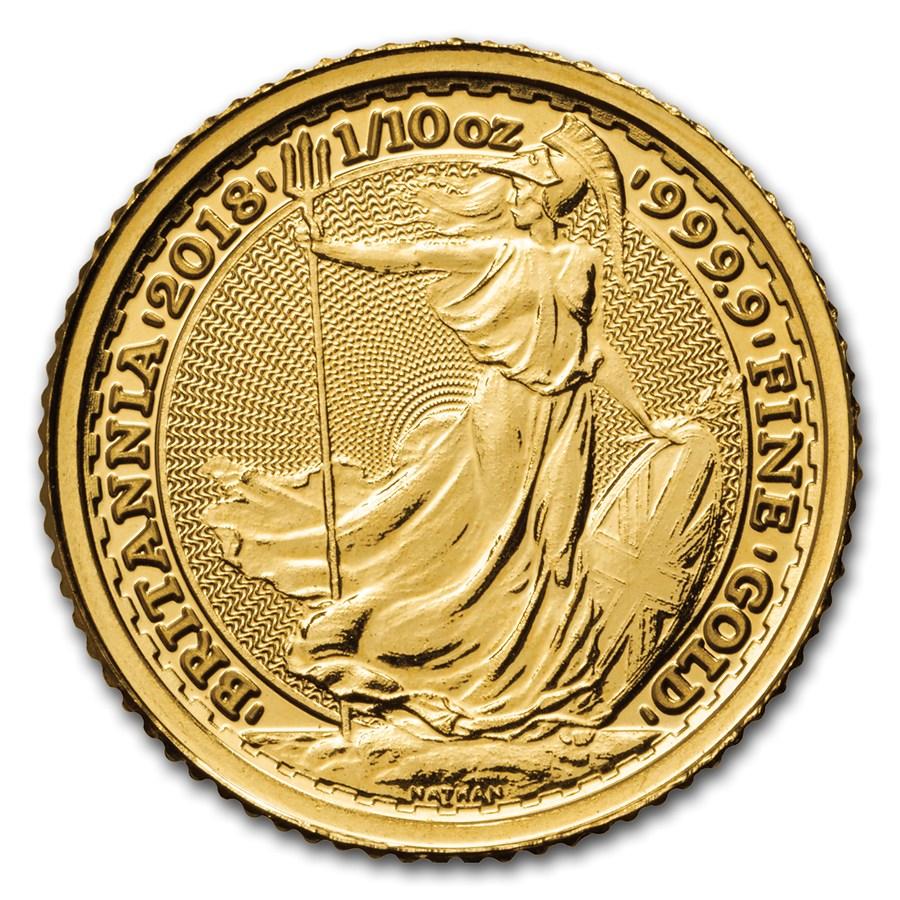 保証書・カプセル付き] 2018年 (新品) イギリス「ブリタニア」純金 1