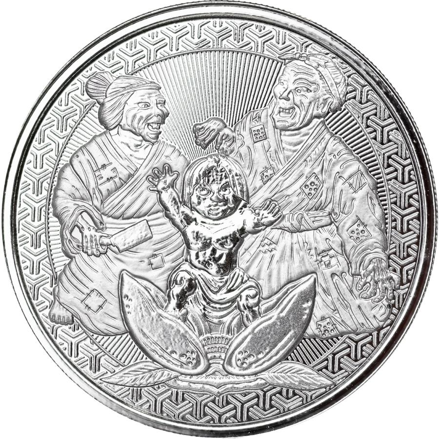 保証書・カプセル付き] (新品) サモア「桃太郎」純銀 1オンス 銀貨【8