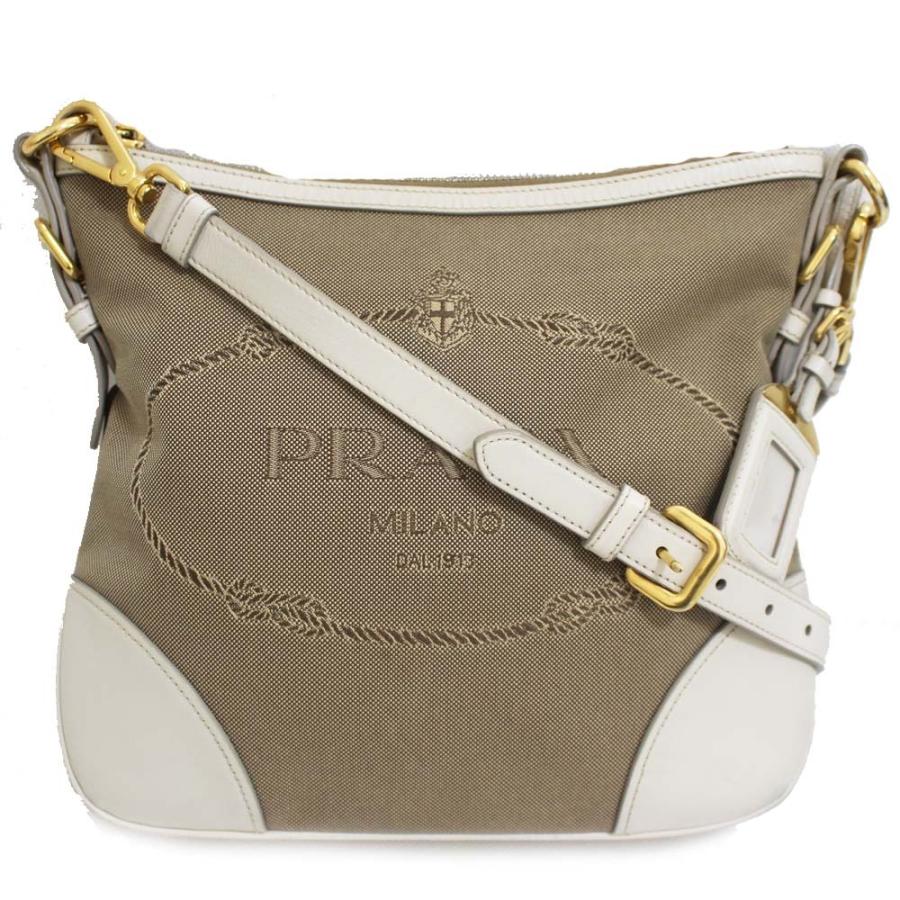 PRADA（プラダ） ロゴジャガード ショルダーバッグ レディース