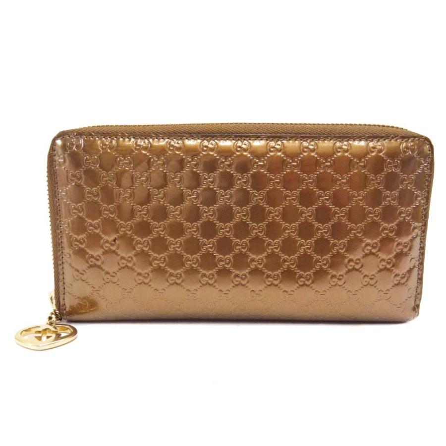GUCCI（グッチ） マイクログッチシマ ラウンドファスナー 長財布