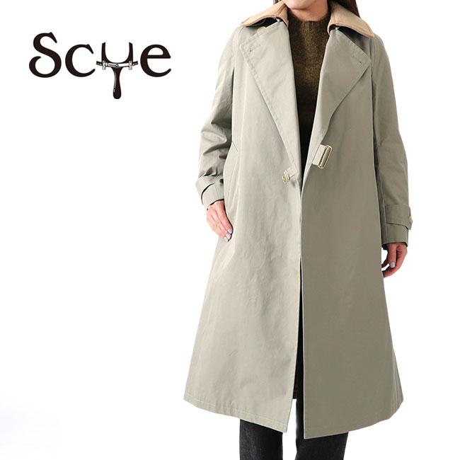 TIME SALE] Scye サイ ギザコットンギャバジン タイロッケンコート