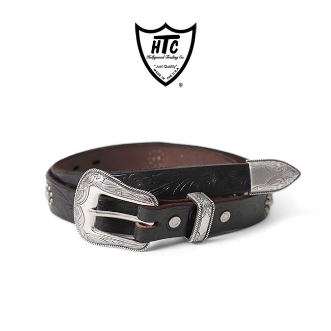 HTC エイチティーシー ウエスタンバックル スタッズ ナロー レザー