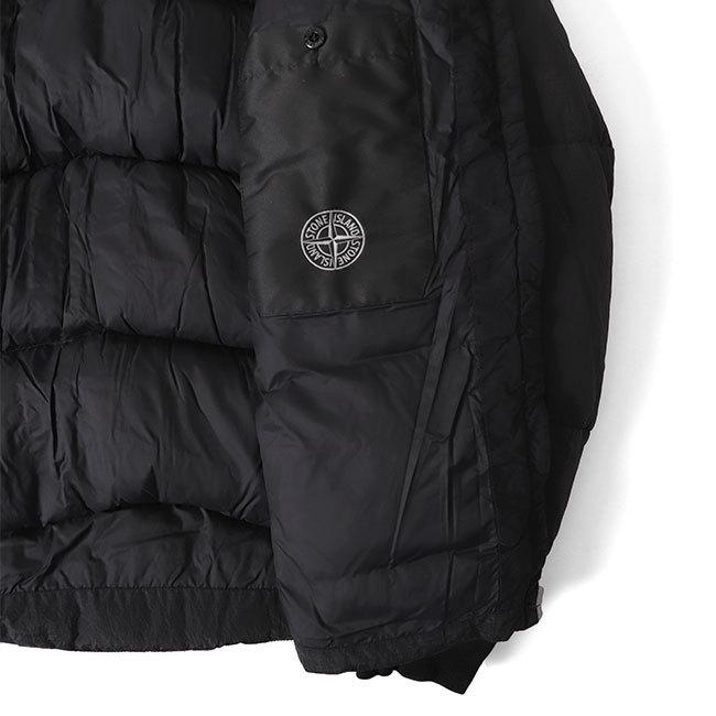 Stone Island ストーンアイランド 胸ロゴ ナイロンメタル フード付き