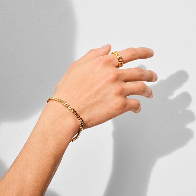 TOMWOOD トムウッド Curb Bracelet L Gold ゴールド カーブ