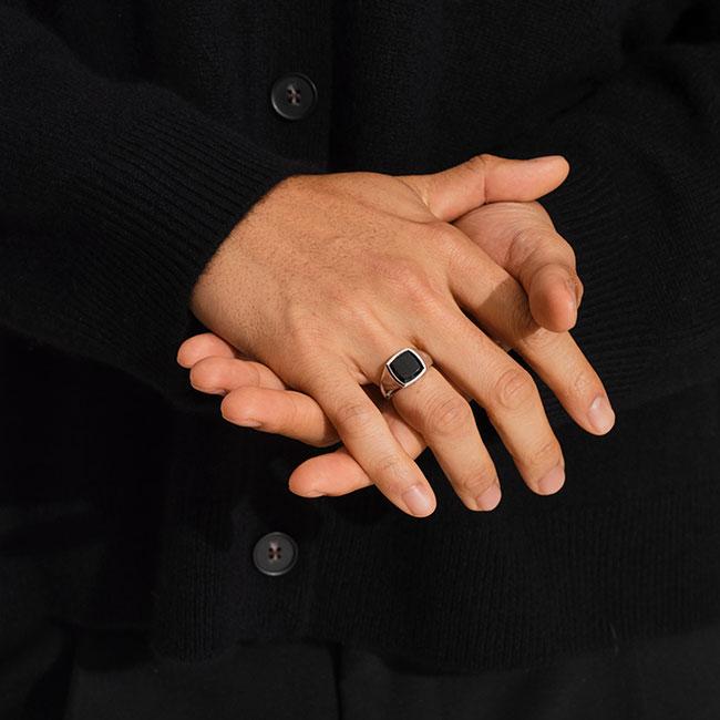 TOMWOOD トムウッド Kay Ring Polished Onyx ケイリング ポリッシュ