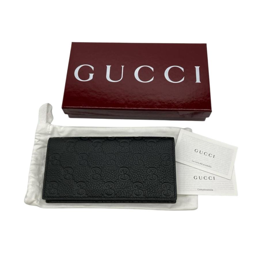GUCCI（グッチ） インプリント ロングウォレット 二つ折り 長財布