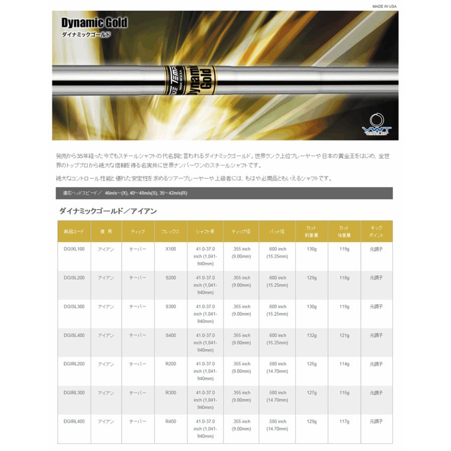 トゥルーテンパー ゴールドシリーズ GS90S200CPT 軽量スチール7本